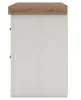 Benchcraft® B4615-92 Savonport - Two Drawer Night Stand - White / Brown