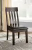 Ashley Furniture D596-01 Haddigan - Dining UPH Side Chair (Set of 2) - Dark Brown