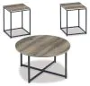 Ashley Furniture T103-213 Wadeworth - Occasional Table Set (Set of 3) - Brown / Beige