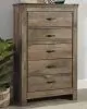Ashley Furniture B446-46 Trinell - Five Drawer Chest - Brown