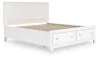Ashley Furniture B680B23 Ashley Furniture B680B23 Fortman - California King Panel Storage Bed - White