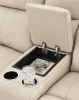 Ashley Furniture U1320096 Dahlmoore - Dbl Power Reclining Loveseat With Console - Almond