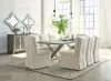 Ashley Furniture D766/25/02(8) Krystanza - 9 Pc. - Dining Room Table, 8 Oatmeal Side Chairs - Weathered Gray
