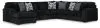 Ashley Furniture 98103/16/34/77/67/08 Ashley Furniture 98103/16/34/77/67/08 Midnight-Madness - 5 Pc. - 4-Piece Sectional With Laf Corner Chaise, Ottoman - Onyx