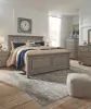 Ashley Furniture B733/31/36/57/54/96 Ashley Furniture B733/31/36/57/54/96 Lettner - 5 Pc. - Dresser, Mirror, Queen Panel Bed - Light Gray