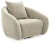 Ashley Furniture A3000782 Yahya - Swivel Accent Chair - Pebble
