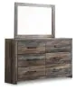 Ashley Furniture B211B1 Ashley Furniture B211B1 Drystan - Dresser, Mirror - Brown / Beige