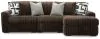 Ashley Furniture 98104S16 Ashley Furniture 98104S16 Midnight-Madness - 3-Piece Sectional With RAF Corner Chaise And Armless Chair - Chocolate
