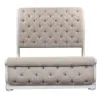 Liberty Furniture 244-BR-CKUSL Liberty Furniture 244-BR-CKUSL Magnolia Manor - California King Upholstered Sleigh Bed - Antique White