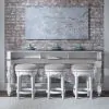 Liberty Furniture 244-OT-4PCS Magnolia Manor - 4 Piece Console Set (1 Console 3 Stools) - Antique White