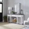 Liberty Furniture 417-AT72 Allyson Park - Hall Table - Wirebrushed White / Charcoal