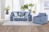 New Classic U1270-12-BFP Sylvie - Swivel Chair - Blue / White