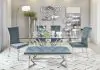 CoasterElevations 109453 Beaufort - Velvet Upholstered Dining Bench - Steel Gray