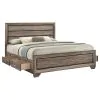 CoasterEveryday 204190KE Kauffman - Wood Eastern King Storage Panel Bed - Washed Taupe