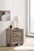 CoasterEveryday 204192 Kauffman - 2-Drawer Nightstand - Washed Taupe