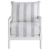 CoasterElevations 903835 Blanchett - Upholstered Bobbin Accent Chair - White And Navy