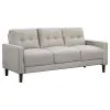 Coaster Fine Furniture 506785-S2 Bowen - 2 Piece Upholstered Track Arm Tufted Sofa Set - Beige