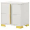 Coaster Fine Furniture 222932 Marceline - 2-Drawer Nightstand - White