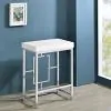 Coaster Fine Furniture 182714 Jackson - 4 Piece Multipurpose Counter Height Table Set - White
