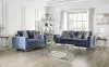 Furniture of America SM2687-LV Jodie - Loveseat - Satin Blue / Silver