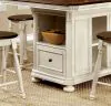 Furniture of America CM3199WC-PT-TABLE Sabrina - Counter Height Table - Off-White / Cherry