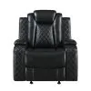 New Classic U1769V-13-BLK Orion II - Glider Recliner - Black