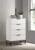 Coaster Fine Furniture 224865 Sonora - 4-Drawer Bedroom Chest - White
