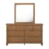 Liberty Furniture 104-BR-DM Twin Lakes - Dresser & Mirror - Chestnut