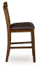 Ashley Furniture D594-124 Ralene - Upholstered Barstool (Set of 2) - Medium Brown