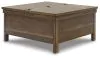 Ashley Furniture T731-9 Moriville - Lift Top Cocktail Table - Grayish Brown