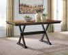 Ashley Furniture D634-32 Ashley Furniture D634-32 Wildenauer - Dining Room Counter Butterfly Extension Table - Brown / Black