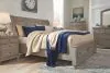 Ashley Furniture B733/31/36/46/77/74/98 Lettner - 6 Pc. - Dresser, Mirror, Chest, Queen Sleigh Bed with 2 Storage Drawers - Light Gray