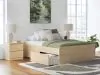 Ashley Furniture EB9632B8 Ashley Furniture EB9632B8 Onita - Full Platform Bed With 1 Side Storage - Natural