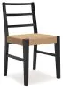 Ashley Furniture D752-02 Isanti - Dining Room Side Chair (Set of 2) - Light Brown / Black