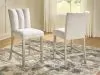 Ashley Furniture PCD575-124 Larawyn - Upholstered Barstool (Set of 2) - Bisque
