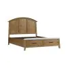 Intercon JK-BR-3015Q-GLO-C Intercon JK-BR-3015Q-GLO-C Jackson - Queen Bed With Storage Footboard - Golden Oak