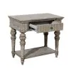 Pulaski Furniture P167142 Kingsbury - 1 Drawer USB Charging Open Nightstand - French Gray