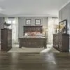 Liberty Furniture 361-BR-KPBDMC Liberty Furniture 361-BR-KPBDMC Big Valley - 4 Piece Bedroom Set (King Panel Bed, Dresser & Mirror, Chest) - Brownstone