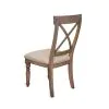 Riverside Furniture 21358 Aberdeen - X - Back Upholstered Side Chair (Set of 2) - Weathered Driftwood