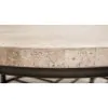 Riverside Furniture 77701 Capri - Round Cocktail Table - Alabaster Travertine