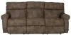Jackson Furniture Industries 63015-1301/28-1302/28 Tranquility - Power Headrest Power Lay Flat Reclining Sofa With DDT / CR3 Heat / Massage / Lumbar - Pewter