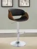 CoasterEssence 104965 Dana - Adjustable Bar Stool - Black And Chrome