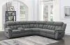CoasterEssence 609540 Bahrain - 6 Piece Modular Reclining Sectional Sofa - Charcoal