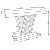 CoasterEssence 951786 Crocus - Rectangular Mirrored Entryway Console Table - Silver