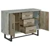 CoasterEssence 953565 Abelardo - 3-Drawer Engineered Wood Cabinet - Weathered Oak