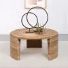 Coaster Fine Furniture 708508 Artina - Woven Rattan Round Coffee Table - Natural