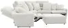 Jackson Furniture Industries 633/66/68/67/628-01 Majesty - 3 Piece Deep Seating Power Reclining Sectional With 1 Castered Cocktail Ottoman - White