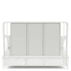 Riverside Furniture 91484-91485-91476 Riverside Furniture 91484-91485-91476 Maddox - King Upholstered Spindle Bed - White