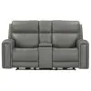 Liberty Furniture 7021LG-23P Camden - Loveseat With Console P3 & ZW - Aline Light Gray
