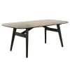 ACME DN04675 Lark - Dining Table - Travertine / Black